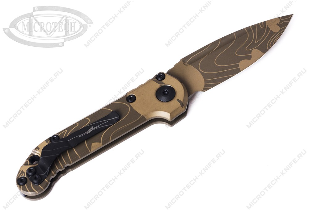 Нож Microtech LUDT 1135S-1TPBNCS-Z4 Topographic Badlands