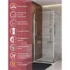 Cezares LUX-AH-FS-1-90/100-C-CR Душевой уголок