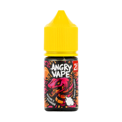Жидкость Angry Vape Salt 2% ULTRA 30 ml - Гадюка Мамба (персик с малиной)