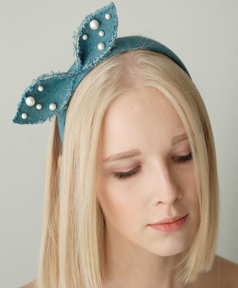Ободок Denim Alice Bow Headband