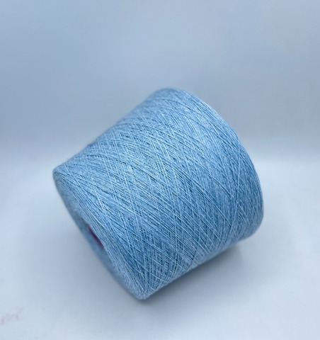 Zegna Baruffa (пр.Италия), art-Kent , 2/18 900м/100 гр. 100% Меринос, цвет-Небесно-голубой меланж ,арт-28676