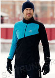 Детский утеплённый лыжный костюм Nordski Jr. Premium Blue-Black с высокой спинкой