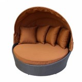 Круглый диван-шезлонг Bali Brown