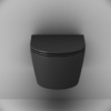 Am.Pm C8F1700MBSC Func подвесной унитаз 49 см FlashClean с сиденьем микролифт. черн мат