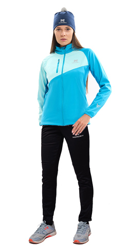 Утеплённый женский лыжный костюм Nordski Premium-Base Mint/Breeze W