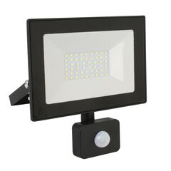 Прожектор светодиодный, Ultraflash, LFL-2002S C02, 20 Вт, 6500 К, IP65, 1400 Лм, дат движ., чер