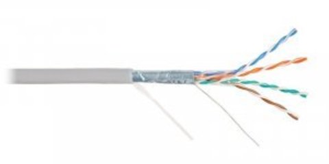 Кабель NIKOLAN F/UTP 4pair, Cat5e, Solid, In, PVC (4200A-GY) (305м.)