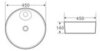 BelBagno BB1306 Раковина керамическая накладная, 45x45, цвет: белый