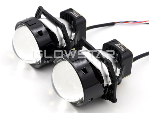 Билед модули Aozoom МИНИ-Q1 3.0 дюйма, 2 чипа, 5500K, 12V, 53W/62W, крепление 3R (комплект, 2шт)