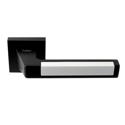 Ручка дверная PALLINI "Лиссабон" PAL-Z05-S MatBlack/White (черный/белый)