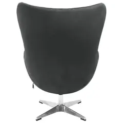 Кресло EGG CHAIR графит, искусственная замша