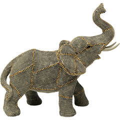Фигура декоративная Walking Elephant Pearls «Шагающий слон в жемчуге» 24 см