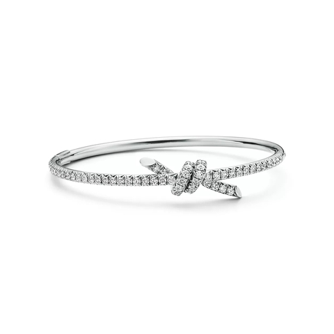 Браслет из белого золота 18k с бриллиантами, Tiffany 💠 Knot