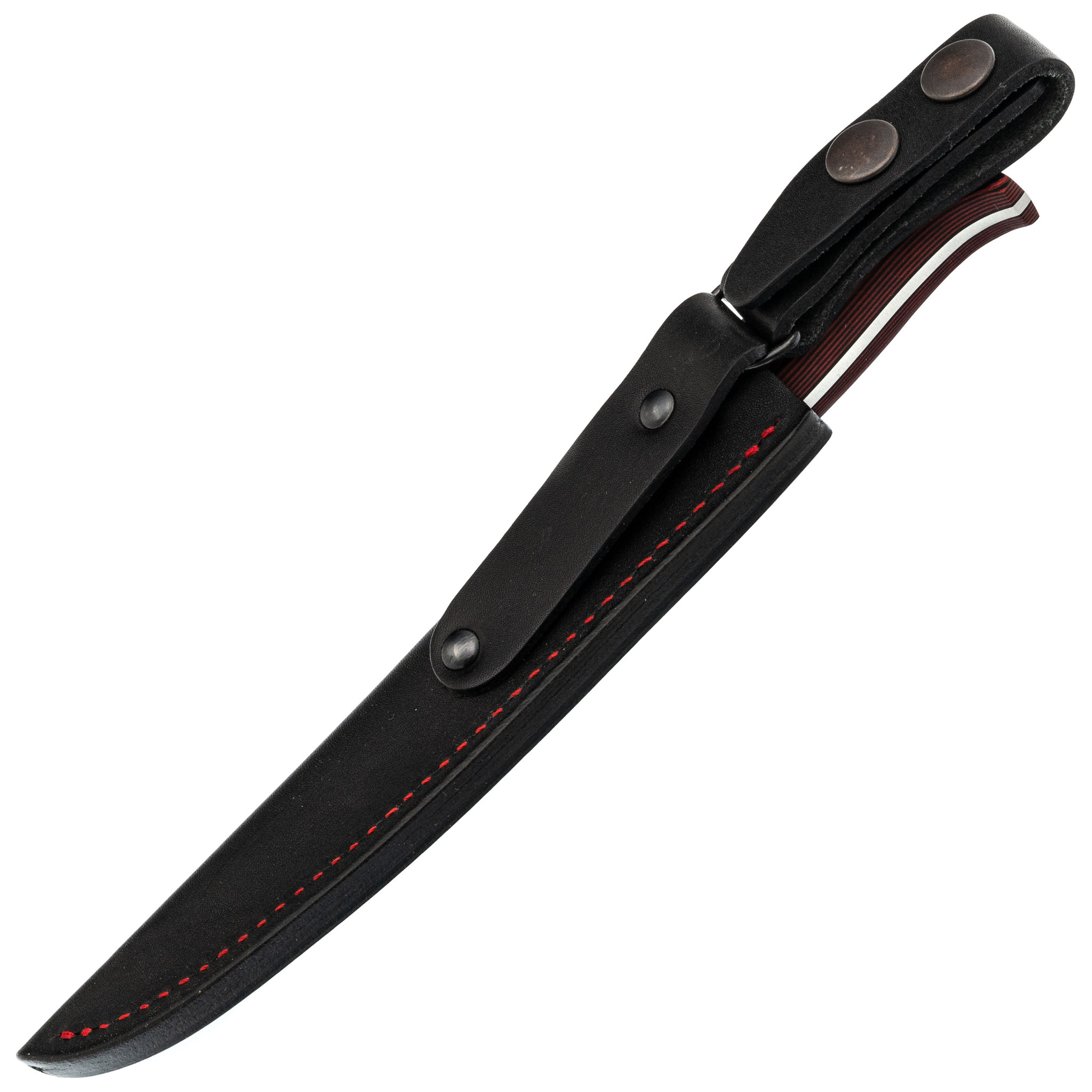 Туристический нож Kizlyar Supreme Companero, сталь AUS-10Co, рукоять G10, черно-красный