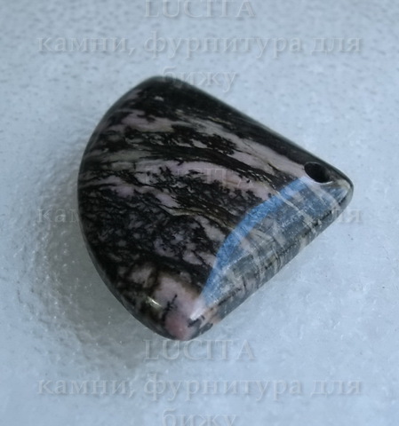 Подвеска Родонит №34 (48х35х7 мм) ()
