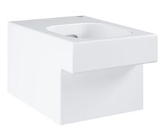 Унитаз подвесной GROHE Cube Ceramic, безободковая чаша, каскадный смыв,горизонтальный выпуск 3924500H