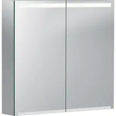 Geberit Option 500.205.00.1 Зеркальный шкаф с подсветкой, две двери, 75см70x15см фото