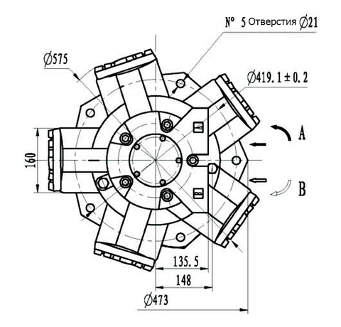 Гидромотор IMB 125-2000