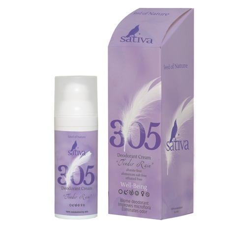 Крем - дезодорант № 305 Теплый дождь | Sativa