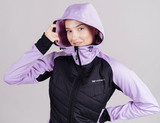 Премиальная куртка для лыж и зимнего бега Nordski Hybrid Hood Orchid/Black женская