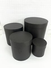 Цилиндр одиночный, 18*18 см, Черный, 1 шт.