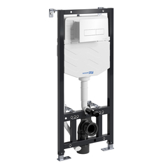 WasserKRAFT Aller 10TLT.010.ME.WH03 Инсталляция для унитаза с клавишей, цвет: белый фото