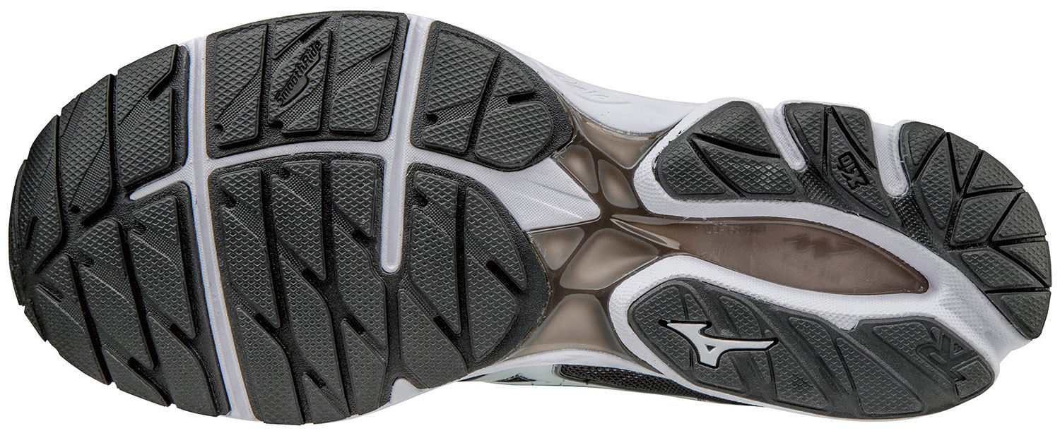 Беговые кроссовки мужские Mizuno Wave Rider 20 черные-белые - 2