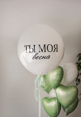 Связка гелиевых шаров шаров Ты моя весна!