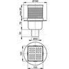 Alcaplast APV6111 Душевой трап свободностоящий