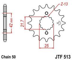 Звезда передняя JT JTF513.15 SUZUKI GSF1200 RF900 VZ800 GSF 600