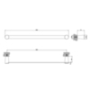 Gessi Cono 45503#299 Полотенцедержатель 60см, цвет: Black XL