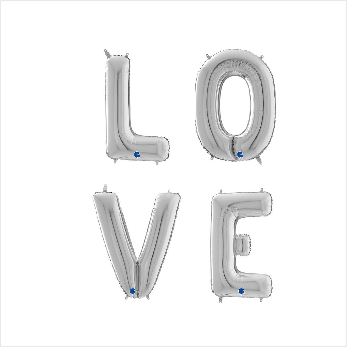 Шар Г Надпись, Love, Серебро, 26