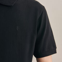 Поло мужское Seidensticker Slim Fit 01.699530-39 чёрное, короткий рукав