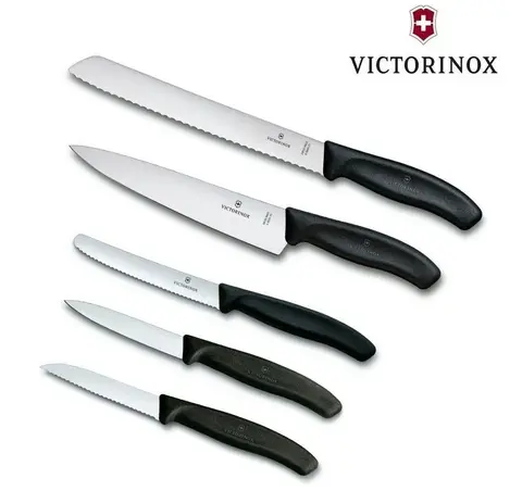Набор Victorinox кухонный, 5 предметов, черный (5.1163.5)