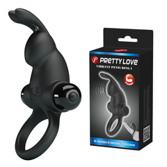 Pretty Love Vibrant Penis Ring I Эрекционное виброкольцо с клиторальным кроликом BI-210204