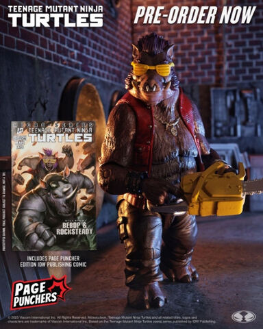 Фигурка Бибоп с комиксом IDW Publishing Teenage Mutant Ninja Turtles: Bebop & Rocksteady