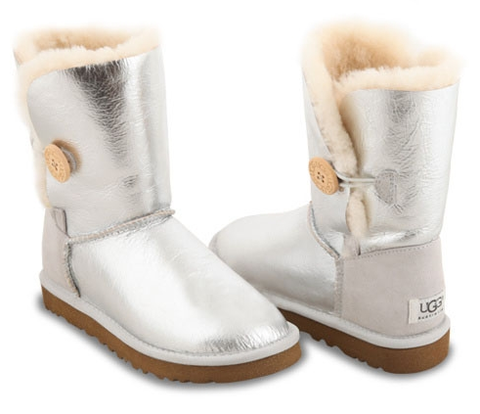 UGG Bailey Button Silver