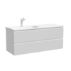 Sancos SNR120LW Тумба подвесная SANCOS Snob R левая 1195х445х500, c двумя ящиками оснащенными доводчиками, Bianco, арт.SNR120LW