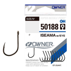 50188 № 6 Крючки OWNER Iseama W / Eye-Bc / продажа от 5 уп.