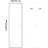 Art&Max AM-TER-450-1500-DS-F Зеркало с подсветкой
