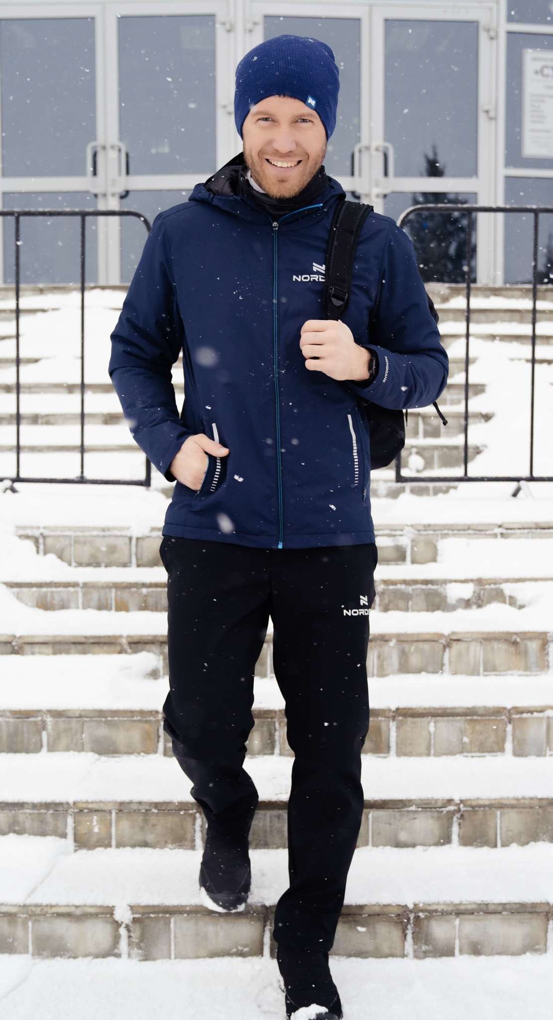 Nordski Urban утепленный лыжный костюм мужской синий - 3