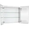 Geberit Option 500.205.00.1 Зеркальный шкаф с подсветкой, две двери, 75см70x15см