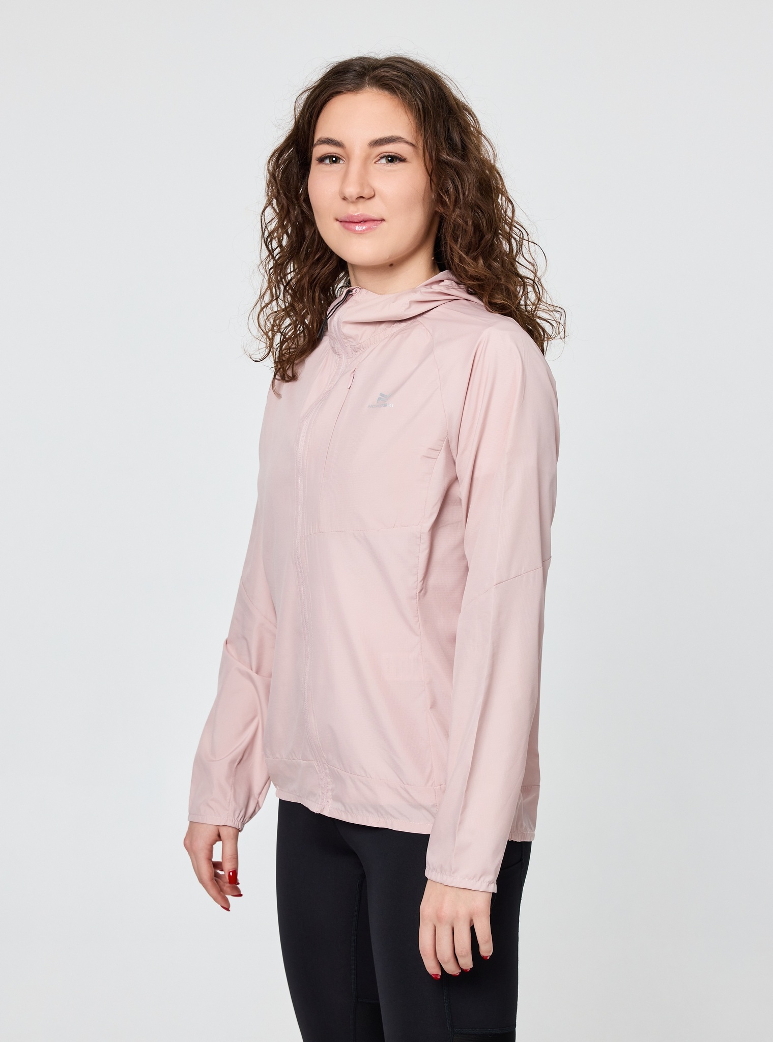Женская спортивная ветровка Nordski Easy Run soft pink - 2 Женская спортивная ветровка Nordski Easy Run soft pink - 2