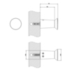 Gessi Cono 45521#031 Крючок, цвет: хром