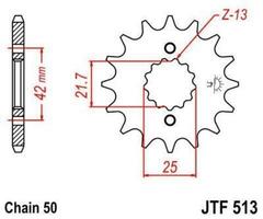 Звезда передняя JT JTF513.15 SUZUKI GSF1200 RF900 VZ800 GSF 600