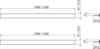 Alcaplast APZ906M/1200 Pейка из нержавеющей стали для пола с уклоном двухсторонняя, универсальная, длина 1,2 метр, высота 2
