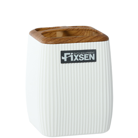Fixsen White Wood FX-402-3 Стакан, цвет: белый
