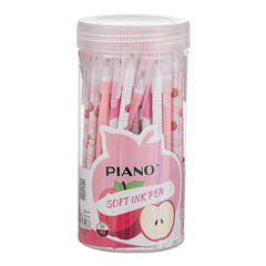 
          Ручка шариковая, масляная, Piano, синие чернила, серия "PIANO ЯБЛОКО", цветной корпус, 50 шт