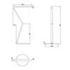 Gessi Cono 45541#031 Напольный держатель для полотенец, цвет: хром