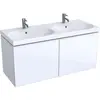 Geberit Acanto 500.613.01.2 Тумба под раковину, 119x53.5x47.6см, белый / ультраглянцевый лакированный, белый / глянцевое стекло